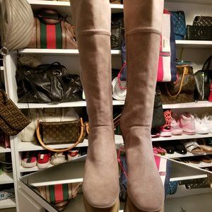 TAN SUEDE OVER THE KNEE BOOT